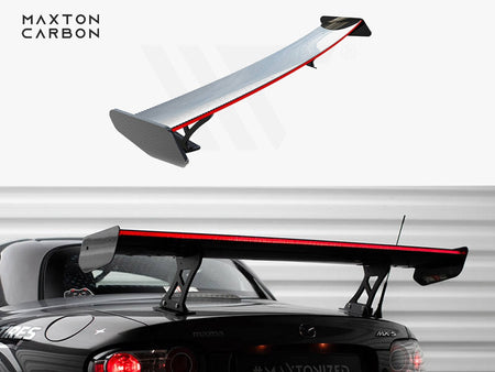 Maxton Design Carbon Spoiler + LED Mazda MX5 Hardtop NC (Mk3) - CF-MA-MX5-3-WING5-245-P+LED - Image 1
