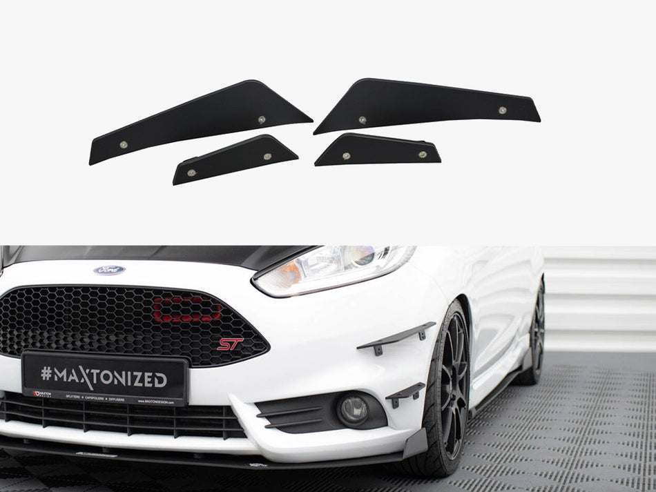 Maxton Design Front Bumper Wings (Canards) Ford Fiesta ST Mk7 FL - FO-FI-7F-ST-CNC-CAN1A - Image 1