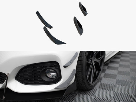 Maxton Design Front Bumper Wings (Canards) BMW 1 M-Pack / M140i F20 Facelift - BM-1-F20F-M-CAN1 - Image 1
