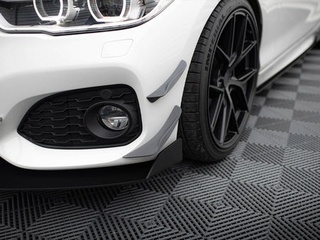 Maxton Design Front Bumper Wings (Canards) BMW 1 M-Pack / M140i F20 Facelift - BM-1-F20F-M-CAN1 - Image 4