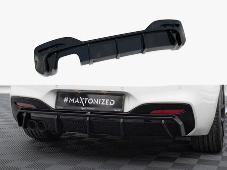 Maxton Design Rear Valance V.3 BMW 1 M-Pack F20 Facelift (Single side dual exhaust version) - BM-1-F20F-M-RS3GOO_ - Image 1