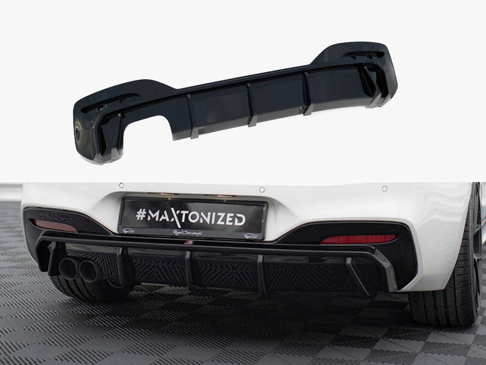 Maxton Design Rear Valance V.3 BMW 1 M-Pack F20 Facelift (Single side dual exhaust version) - BM-1-F20F-M-RS3GOO_ - Image 1