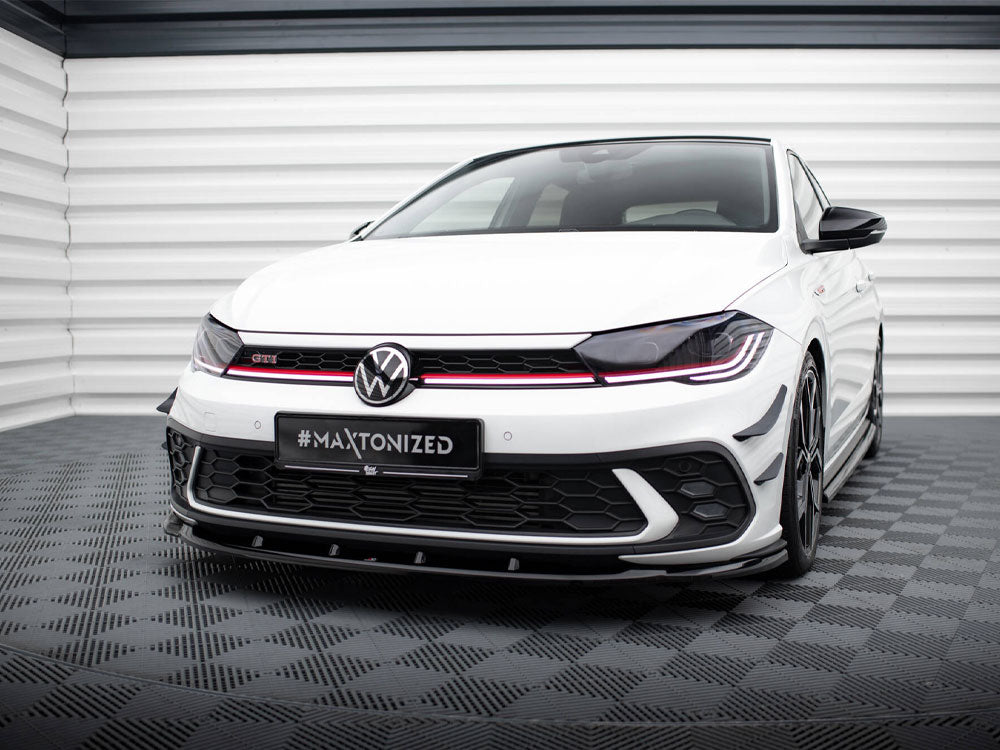 Maxton Design Front Splitter V.1 Volkswagen Polo GTI Mk6 Facelift - VW-PO-6F-GTI-FD1G - Image 2