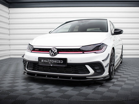 Maxton Design Front Splitter V.1 Volkswagen Polo GTI Mk6 Facelift - VW-PO-6F-GTI-FD1G - Image 2