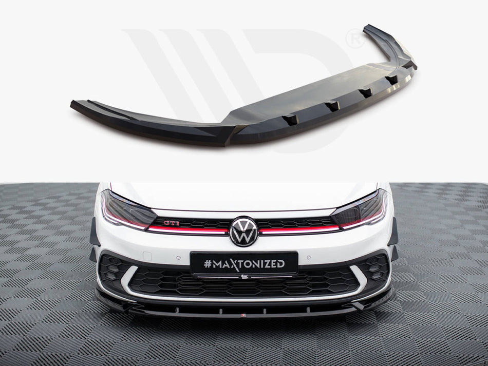MAXTON DESIGN Front Splitter V.2 Volkswagen Polo GTI Mk6 Facelift