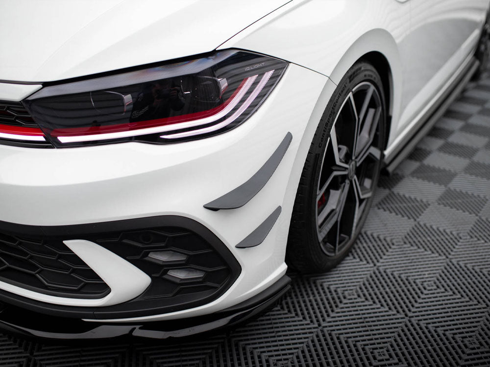 Maxton Design Front Bumper Wings (Canards) Volkswagen Polo GTI Mk6 Facelift - VW-PO-6F-GTI-CAN1 - Image 3