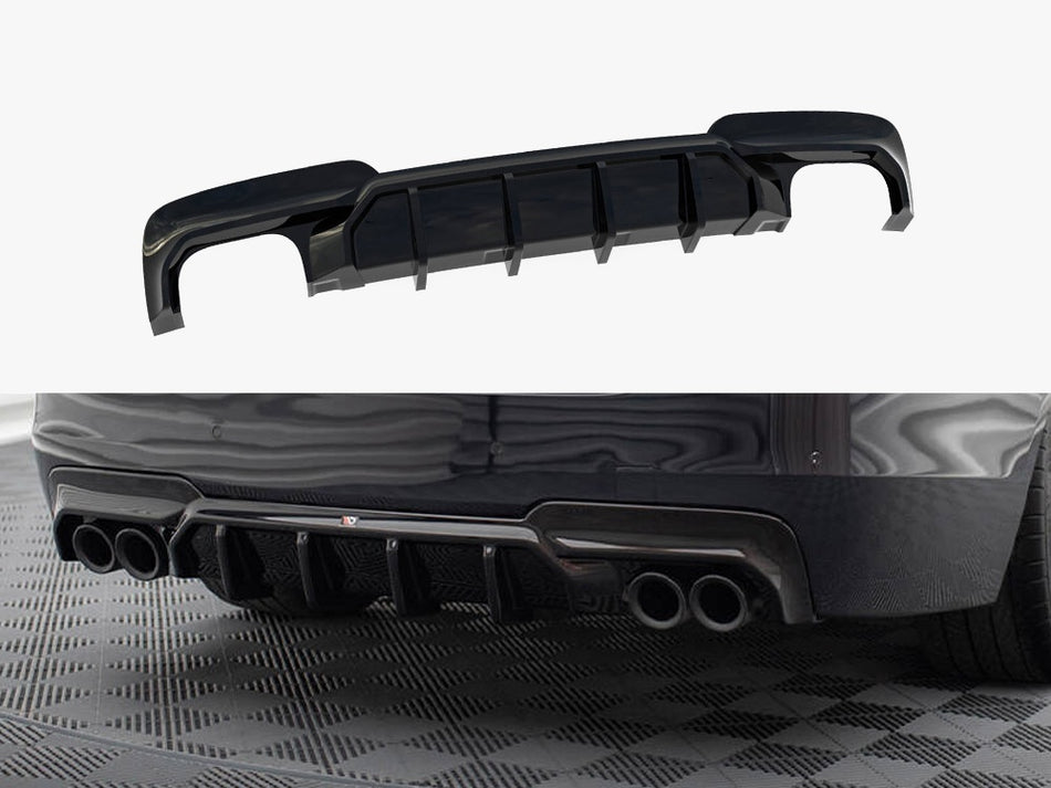 Rear Valance V.2 BMW 5 M-Pack F10 / F11 (Version with two double exhausts)