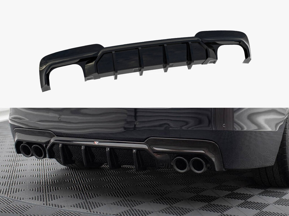 Maxton Design Rear Valance V.2 BMW 5 M-Pack F10 / F11 (Version with two double exhausts) - BM-5-10-MPACK-RS2GOO_OO - Image 1
