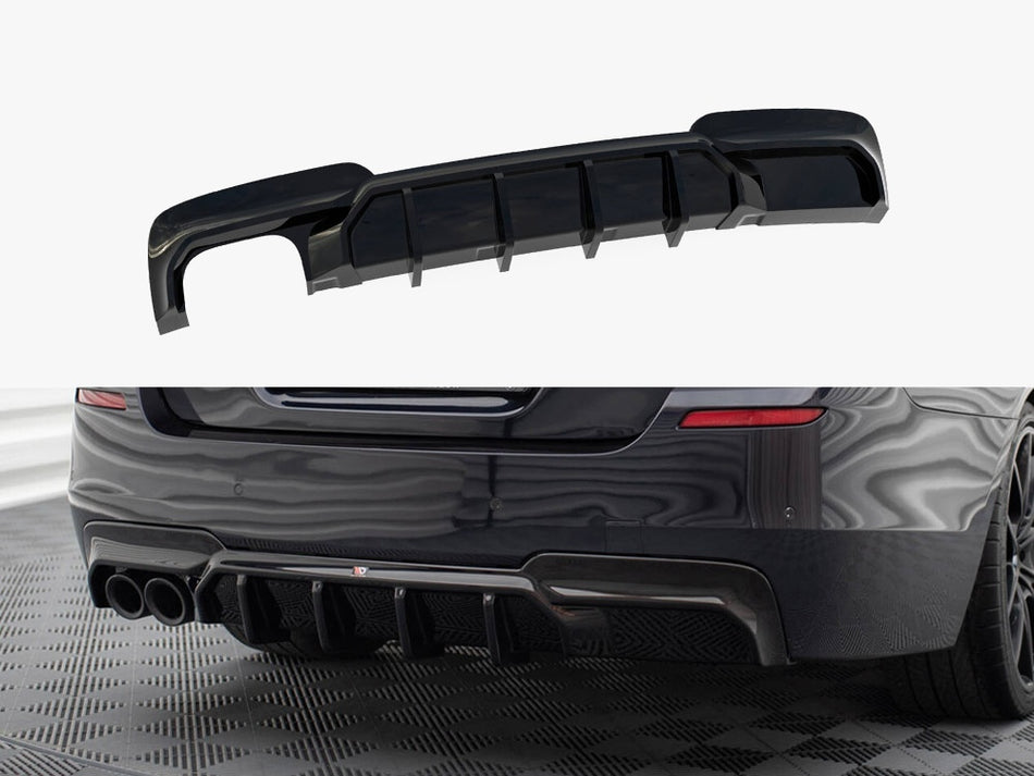 Maxton Design Rear Valance V.2 BMW 5 M-Pack F10 / F11 (Version with double exhaust on one side) - BM-5-10-MPACK-RS2GOO_ - Image 1
