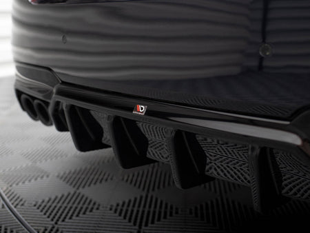 Rear Valance V.2 BMW 5 M-Pack F10 / F11 (Version with double exhaust on one side)