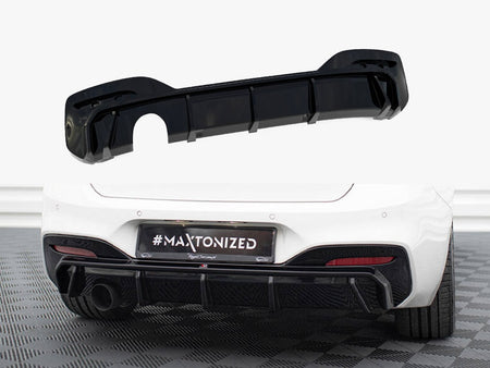 Maxton Design Rear Valance V.3 BMW 1 M-Pack F20 Facelift (Version with single exhaust on one side) - BM-1-F20F-M-RS3GO_ - Image 1