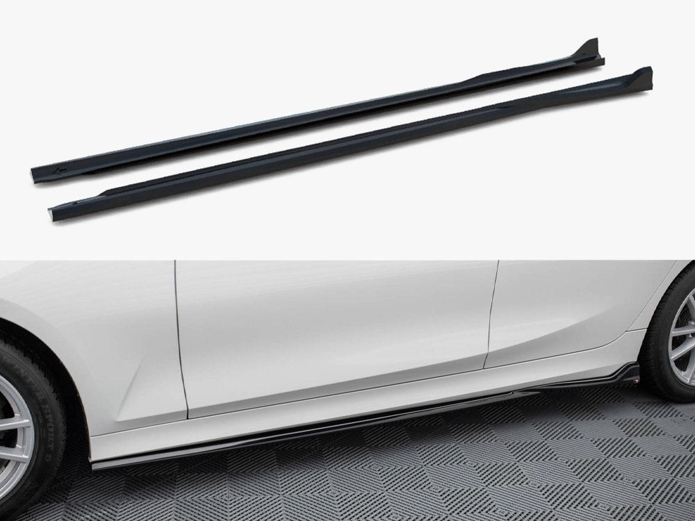 Maxton Design Side Skirts Diffusers BMW 3 Sedan / Touring G20 / G21 Facelift - BM-3-21F-SD1G - Image 1