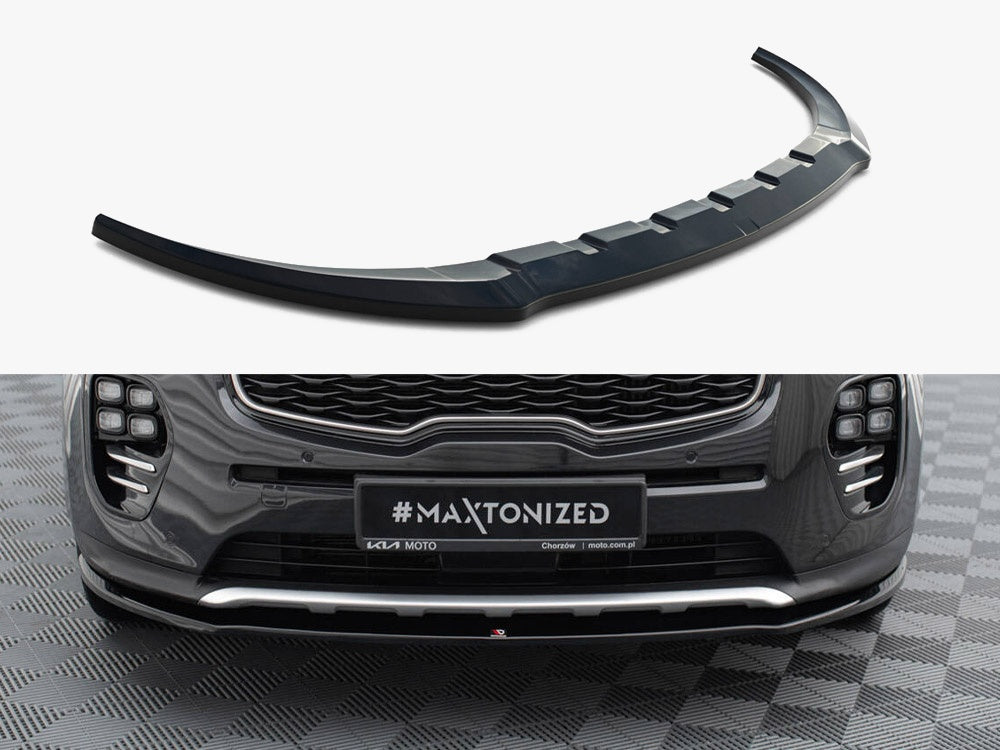 Maxton Design Front Splitter KIA Sportage Mk4 GT-Line - Carbon Look - KI-SP-4-GT-FD1C - Image 1
