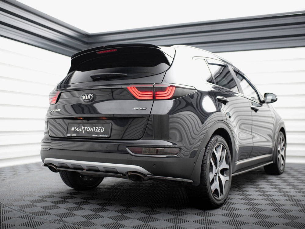 Rear Side Splitters KIA Sportage Mk4 GT-Line - Carbon Look