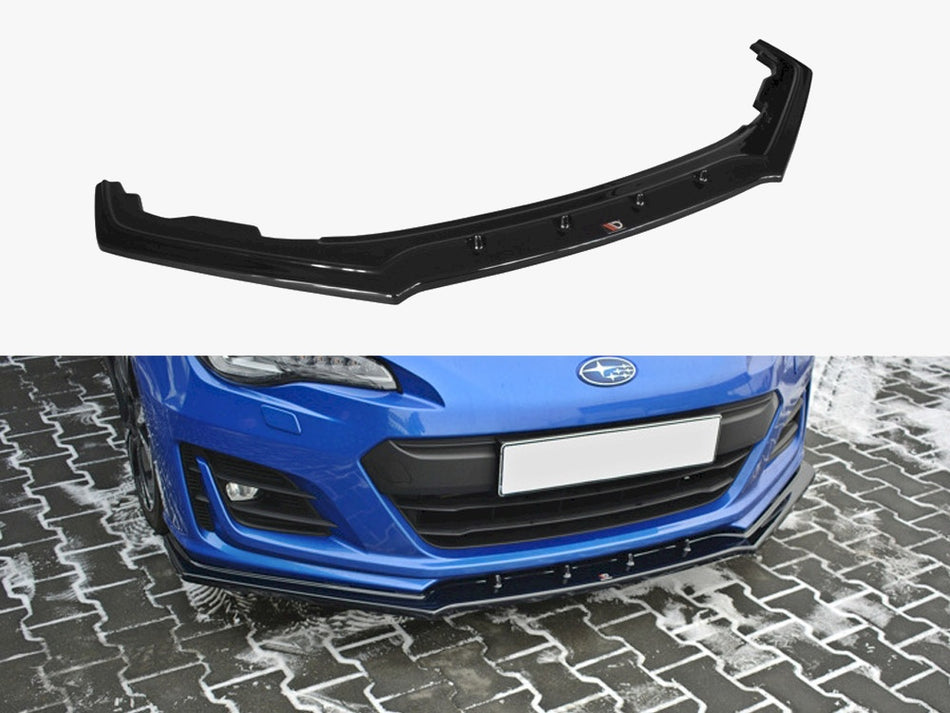 Maxton Design Front Splitter V.1 Subaru BRZ Mk1 Facelift - Textured - SU-BRZ-1F-FD1T - Image 1