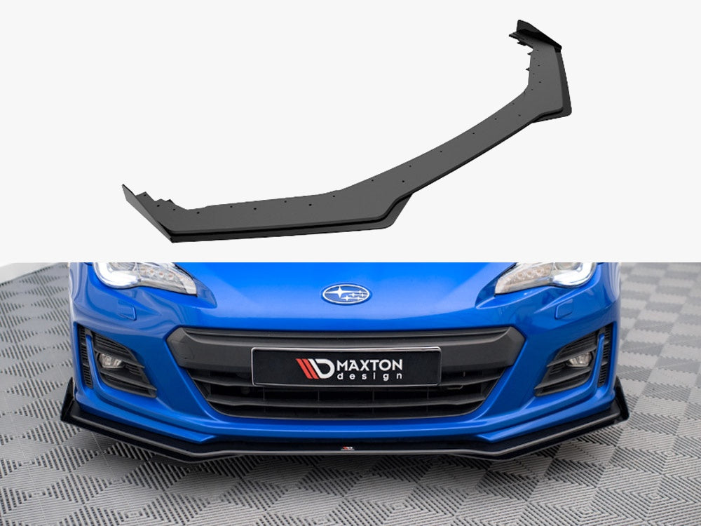 Maxton Design Street PRO Front Splitter V.1 + Flaps Subaru BRZ Mk1 Facelift - SUBRZ1FCNC-FD1B+FSF1G - Image 1