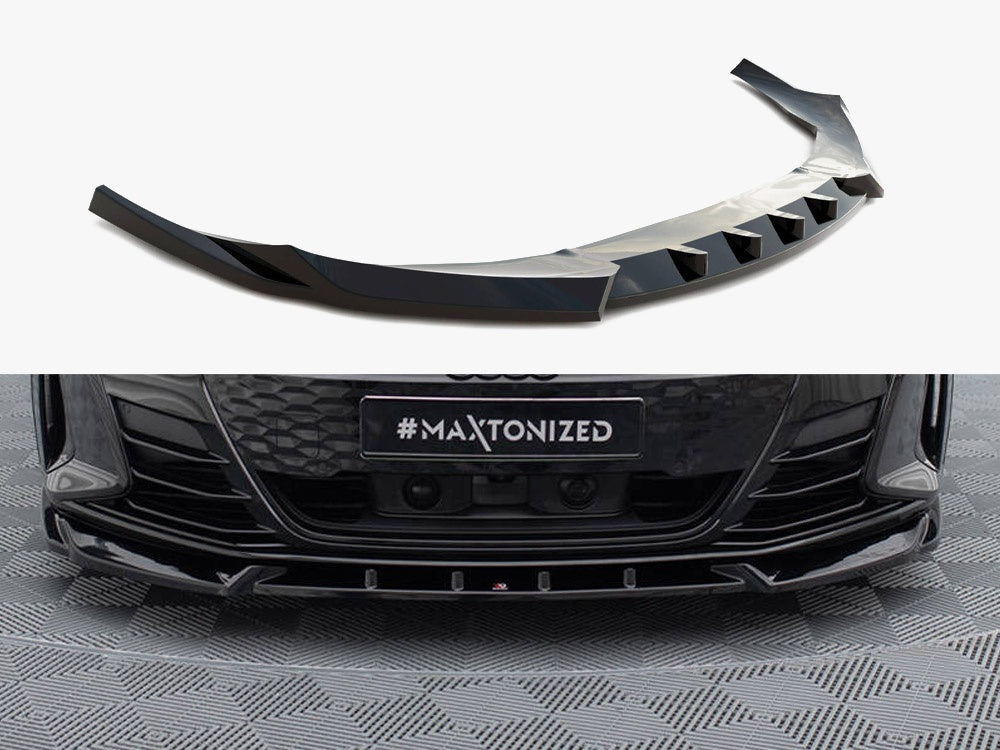 Maxton Design Front Splitter V.1 Audi e-Tron GT / RS GT Mk1 - AU-ETRON-1-RS-FD1G - Image 1