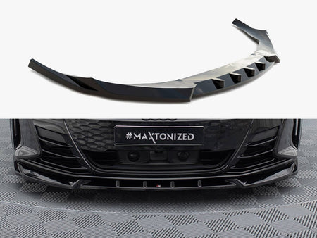 Maxton Design Front Splitter V.1 Audi e-Tron GT / RS GT Mk1 - AU-ETRON-1-RS-FD1G - Image 1