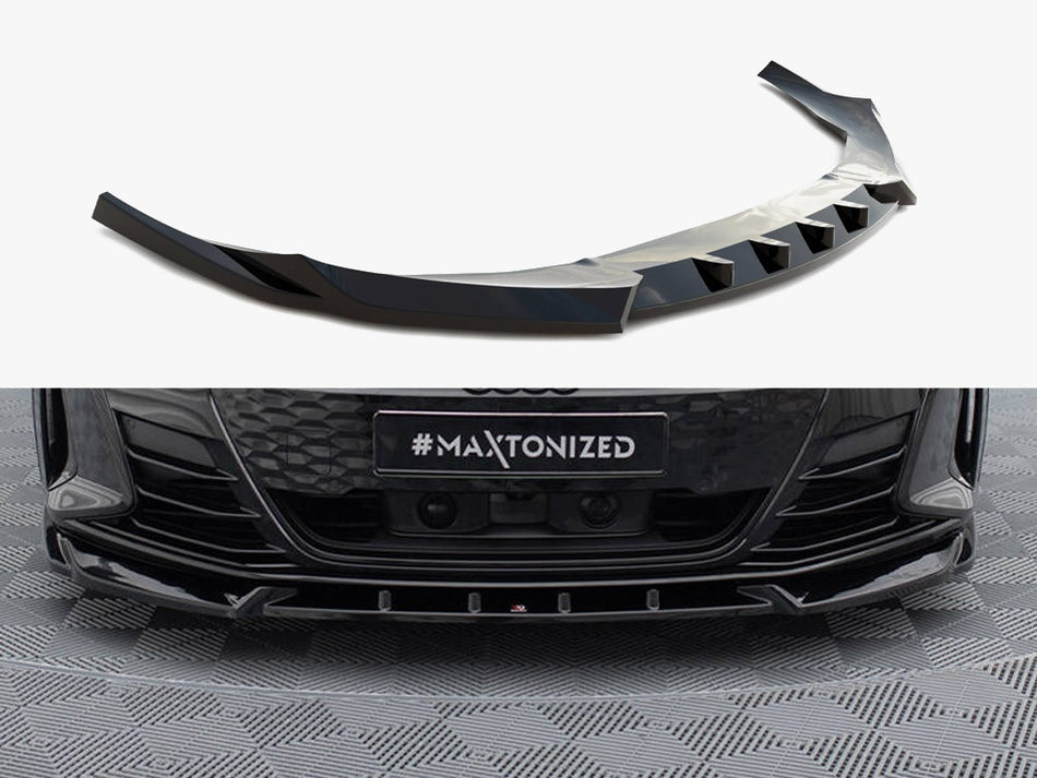 Maxton Design Front Splitter V.1 Audi e-Tron GT / RS GT Mk1 - AU-ETRON-1-RS-FD1G - Image 1