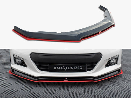 Maxton Design Front Splitter V.3 Subaru BRZ Mk1 - SU-BRZ-1-FD2G+FD2RRED - Image 1