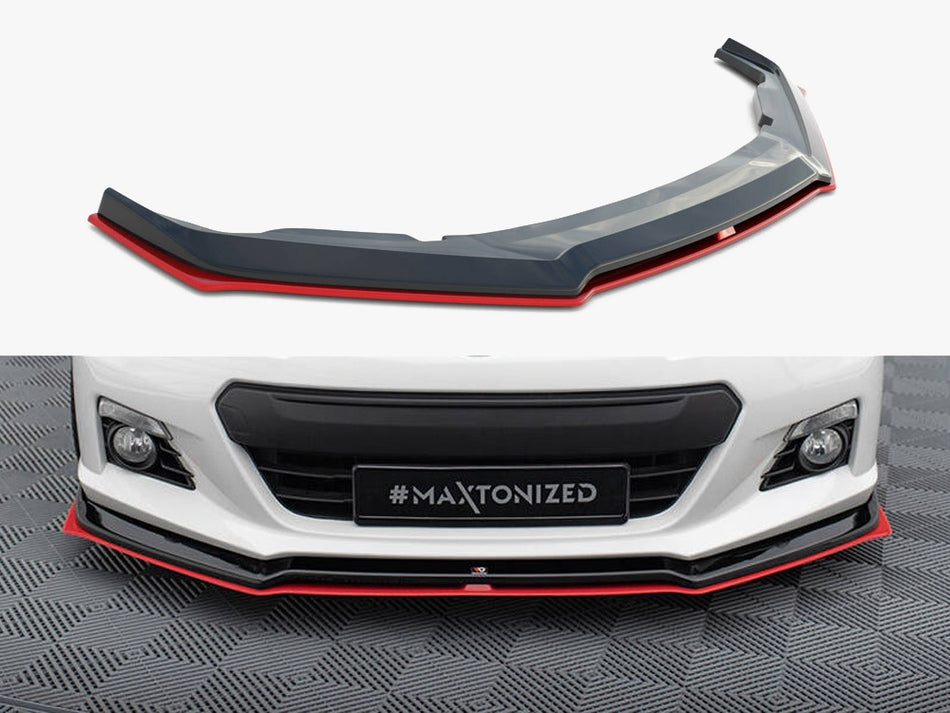 Maxton Design Front Splitter V.3 Subaru BRZ Mk1 - SU-BRZ-1-FD2G+FD2RRED - Image 1