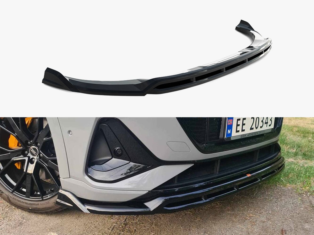 Maxton Design Front Splitter Audi e-Tron S-Line - AU-ETRON-1-SLINE-FD1G+FD1RG - Image 1