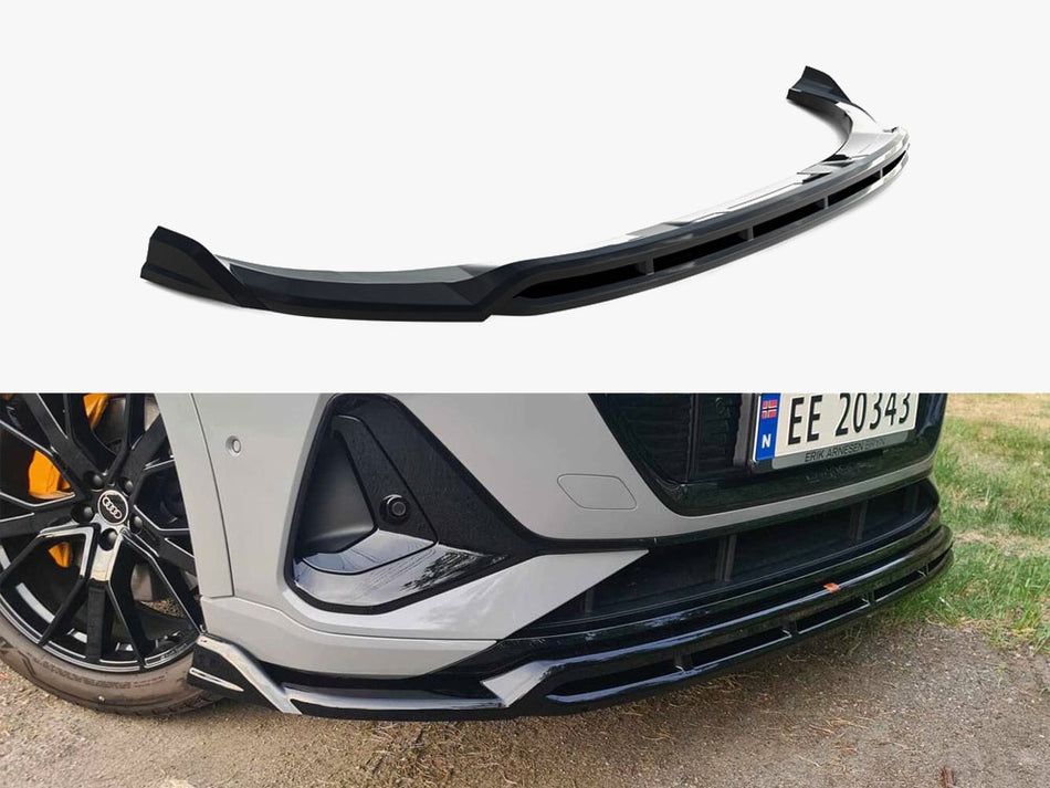 Maxton Design Front Splitter Audi e-Tron S-Line - AU-ETRON-1-SLINE-FD1G+FD1RG - Image 1