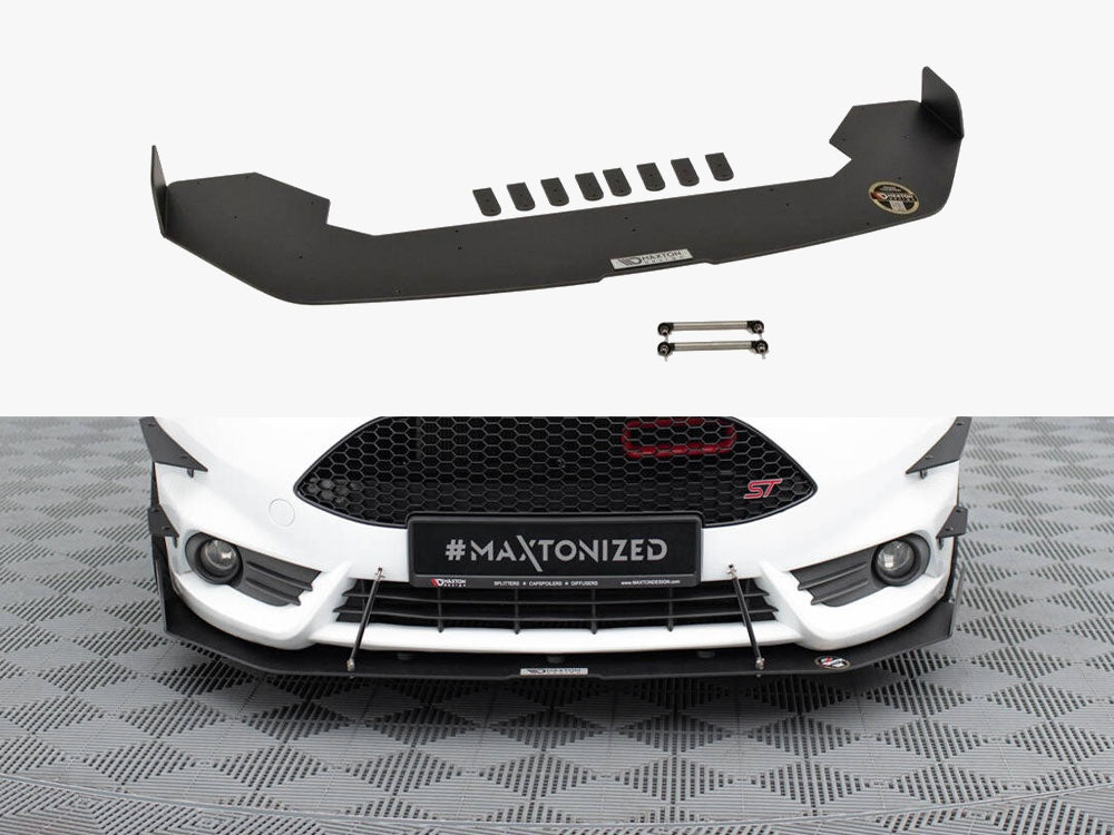Maxton Design Front Racing Splitter V.2 Fiesta ST Mk7 Facelift - FO-FI-7F-ST-CNC-FD2A - Image 1