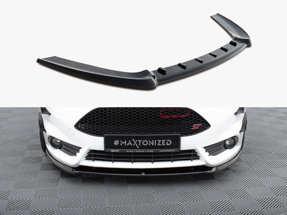 Maxton Design Front Splitter (Cupra) Fiesta Mk7 ST Facelift - FO-FI-7F-ST-CUPRA-FD1G - Image 1