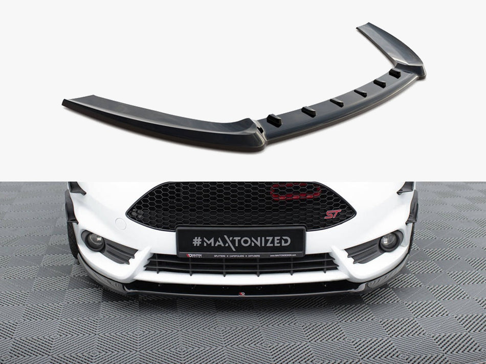 Maxton Design Front Splitter (Cupra) Fiesta Mk7 ST Facelift - FO-FI-7F-ST-CUPRA-FD1G - Image 1