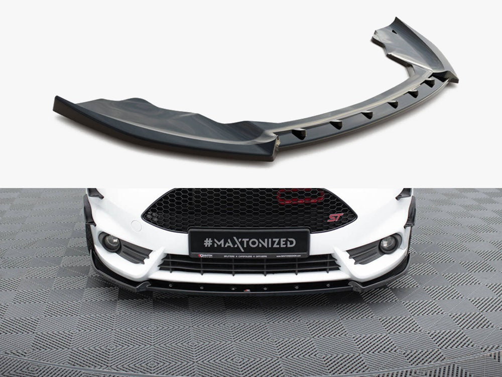 Maxton Design Front Splitter V.4 Ford Fiesta ST Mk7 Facelift - FO-FI-7F-ST-FD4G - Image 1