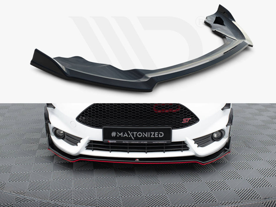 MAXTON DESIGN Front Splitter V.5 Ford Fiesta ST Mk7 Facelift