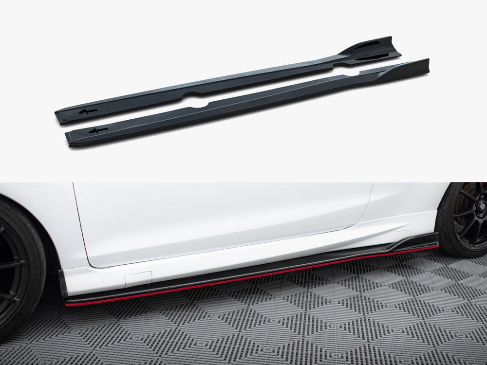 Maxton Design Side Skirts Diffusers V.3 Ford Fiesta ST / ST-Line Mk7 / Mk7 FL - FO-FI-7/7F-ST-SD3G - Image 1
