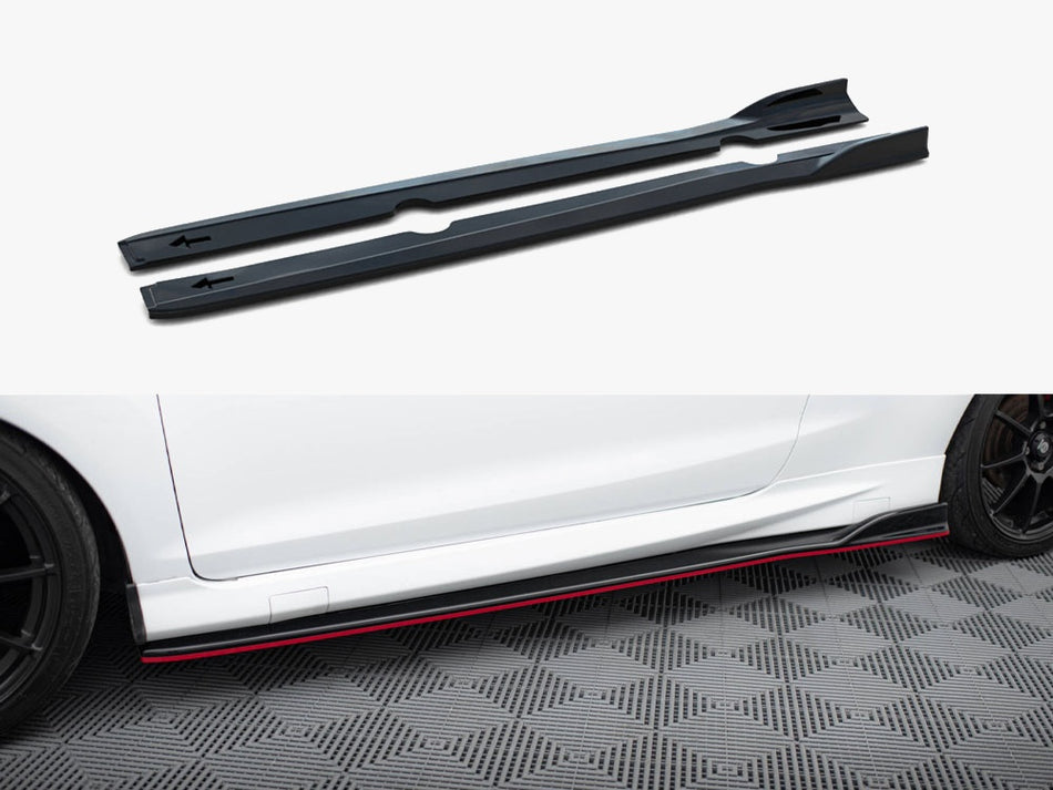 Maxton Design Side Skirts Diffusers V.3 Ford Fiesta ST / ST-Line Mk7 / Mk7 FL - FO-FI-7/7F-ST-SD3G - Image 1