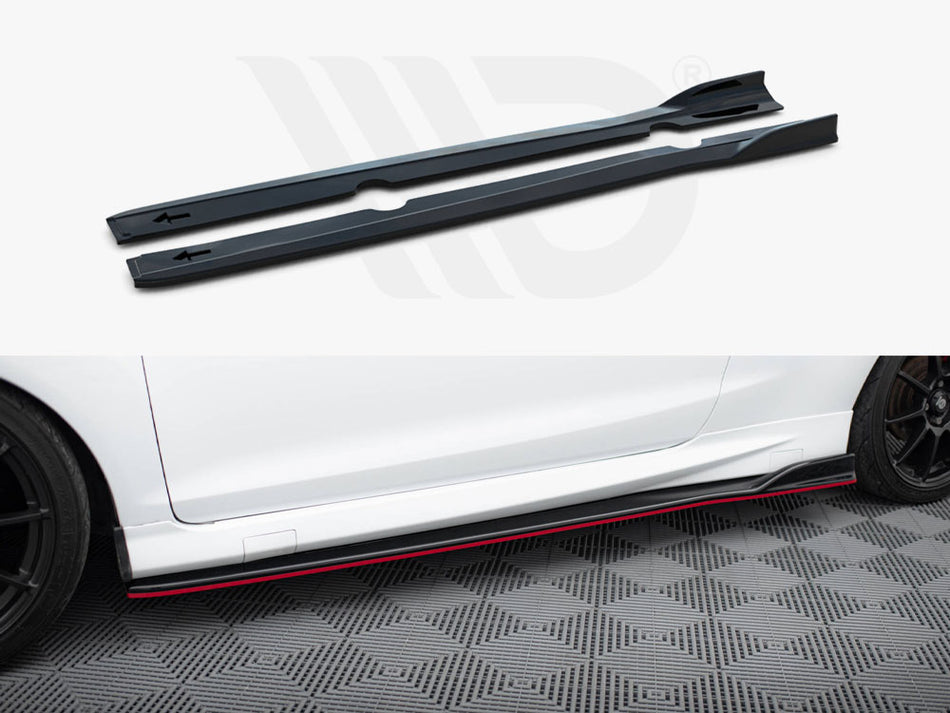 MAXTON DESIGN Side Skirts Diffusers V.3 Ford Fiesta ST / ST-Line Mk7 / Mk7 FL