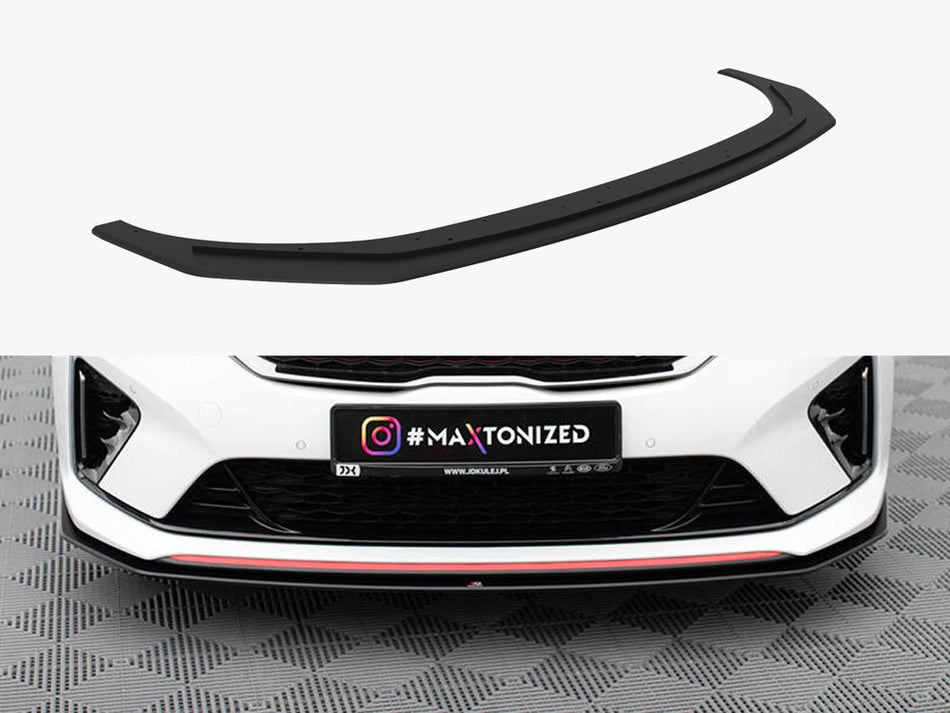 Maxton Design Street PRO Front Splitter Kia Ceed GT Mk3 / Proceed Mk1 - KICE3GTCNC-FD1B - Image 1