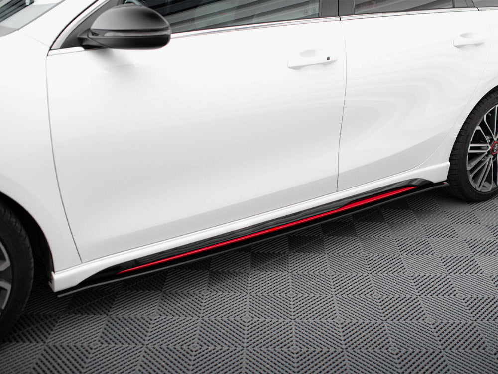 Maxton Design Street PRO Side Skirts Diffusers Kia Ceed GT Mk3 / Proceed Mk1 - KICE3GTCNC-SD1B - Image 3