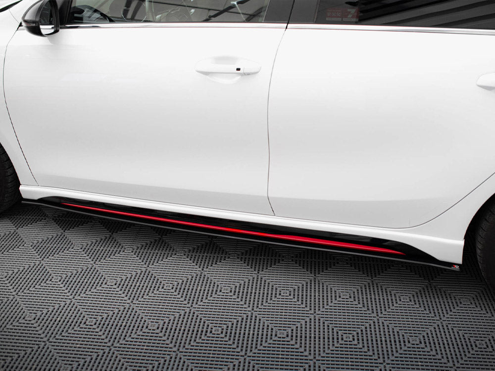 Maxton Design Street PRO Side Skirts Diffusers Kia Ceed GT Mk3 / Proceed Mk1 - KICE3GTCNC-SD1B - Image 4