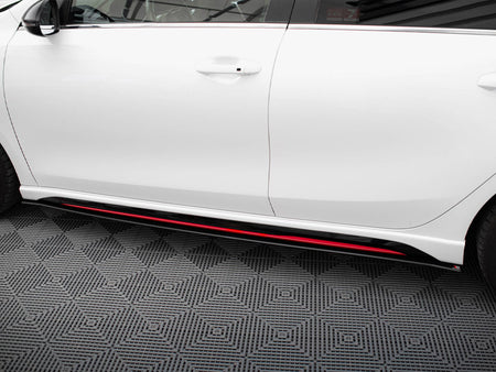 Maxton Design Street PRO Side Skirts Diffusers Kia Ceed GT Mk3 / Proceed Mk1 - KICE3GTCNC-SD1B - Image 4