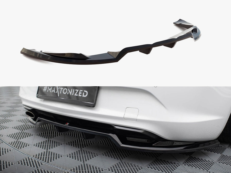Maxton Design Central Rear Splitter (Vertical Bars) Opel Cascada - OP-CA-1-RD1G+RD2G - Image 1