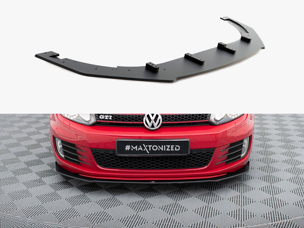 Maxton Design Street PRO Front Splitter V.3 VW Golf GTI Mk6 - VWGO6GTICNC-FD3B - Image 1