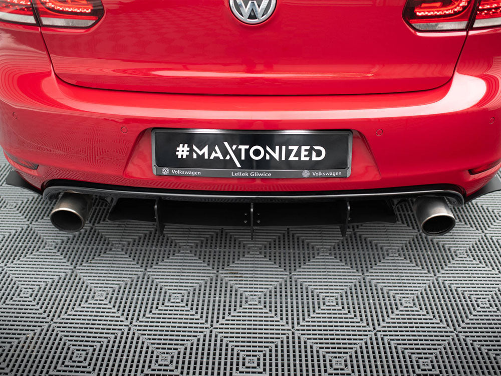 Rear Diffuser &amp; Rear Side Splitters VW Golf Mk6 GTI / 35TH