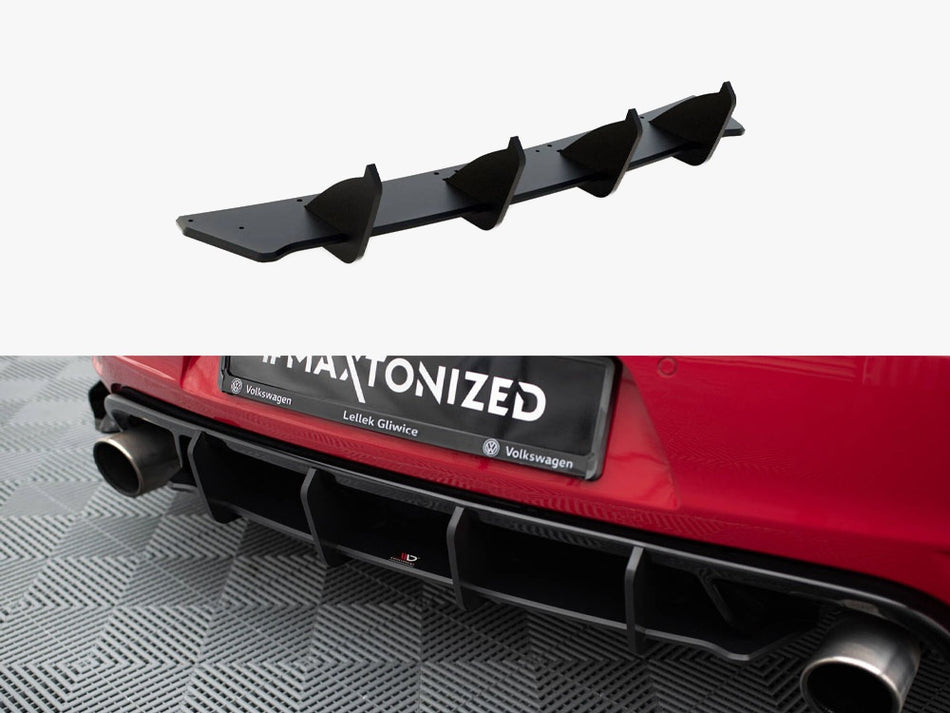 Maxton Design Street PRO Rear Diffuser V.2 VW Golf GTI Mk6 - VWGO6GTICNC-RS2B - Image 1