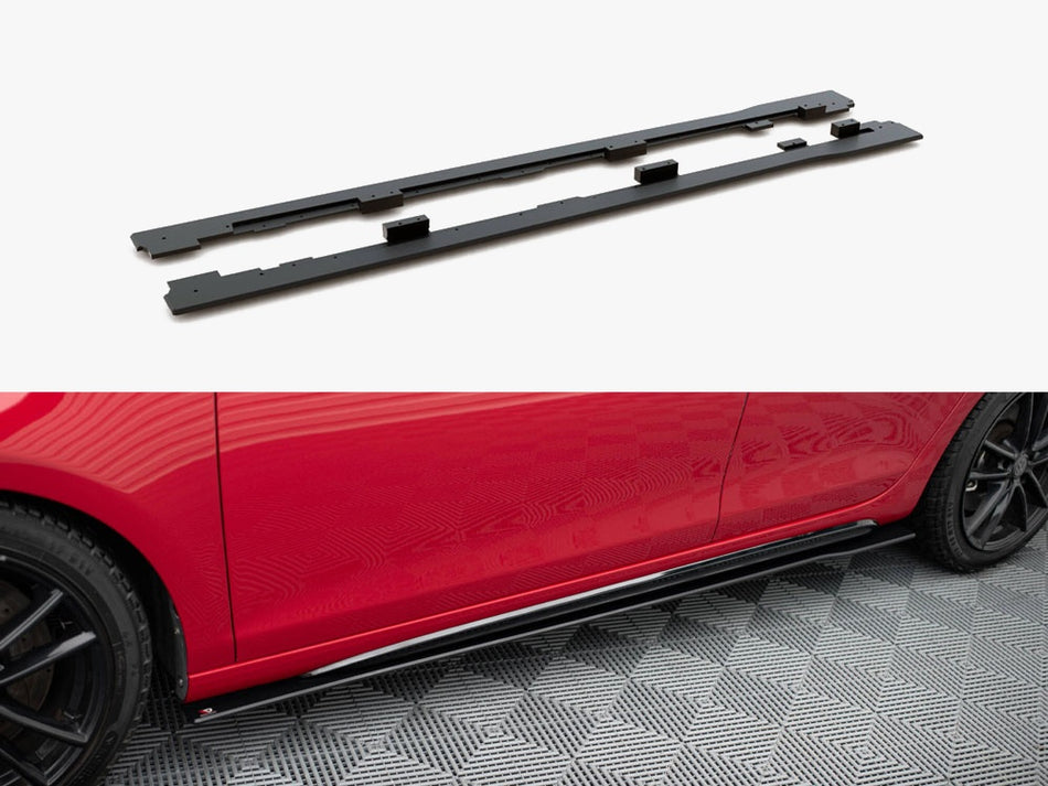Maxton Design Street PRO Side Skirts Diffusers VW Golf GTI Mk6 - VWGO6GTICNC-SD1B - Image 1