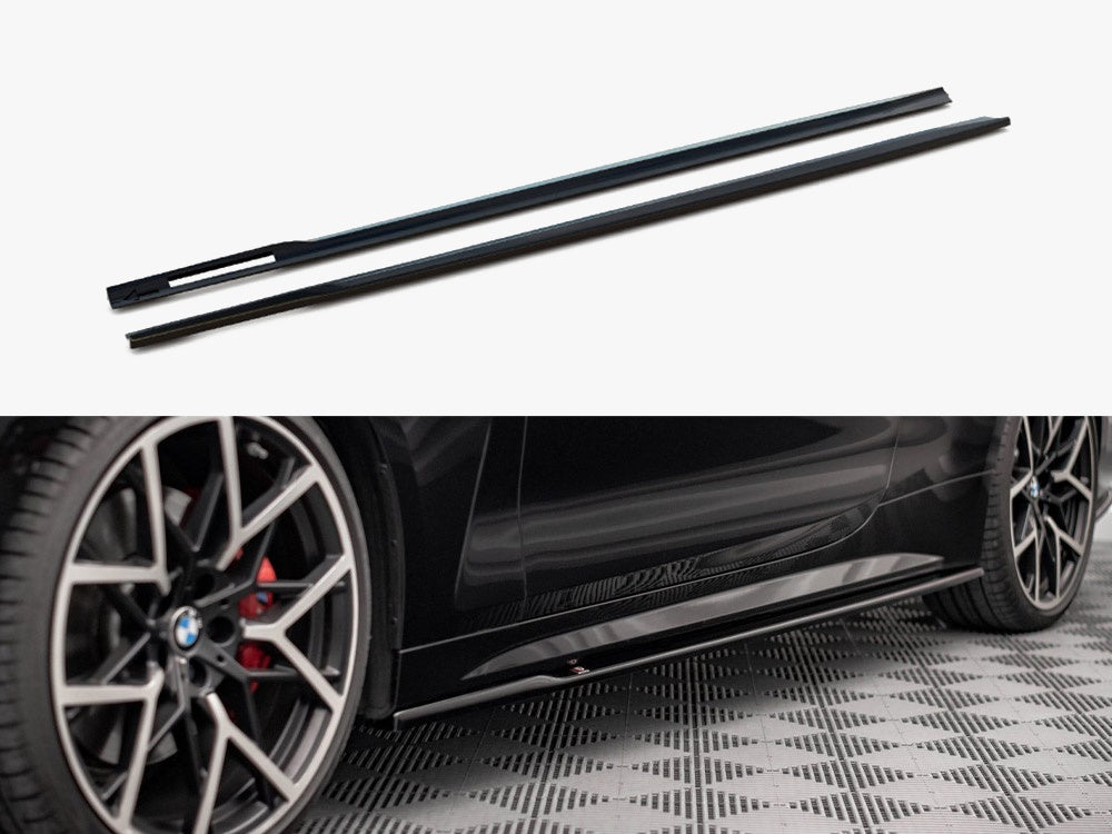 Maxton Design Side Skirts Diffusers V.1 BMW 4 M-Pack / M440i G22 / G23 / G22 Facelift / G23 Facelift - BM-4-G22-MPACK-SD1G - Image 1
