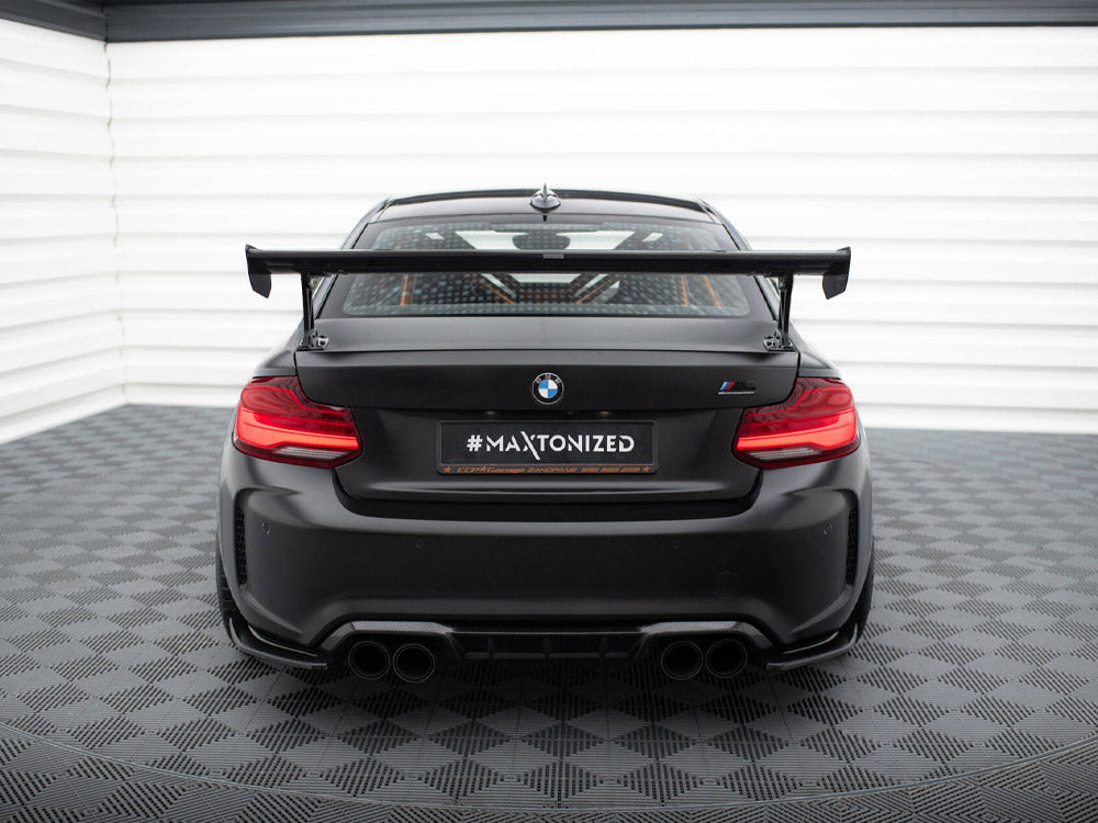 Maxton Design Carbon Spoiler With External Brackets Uprights BMW M2 F87 - CF-BM-M2-F87-WING5-EXT-245-P - Image 3