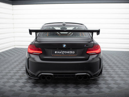 Maxton Design Carbon Spoiler With External Brackets Uprights BMW M2 F87 - CF-BM-M2-F87-WING5-EXT-245-P - Image 3