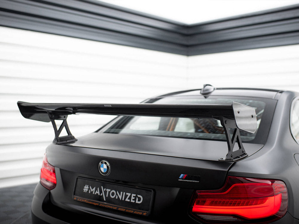 Maxton Design Carbon Spoiler With External Brackets Uprights BMW M2 F87 - CF-BM-M2-F87-WING5-EXT-245-P - Image 4