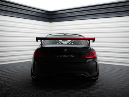 Maxton Design Carbon Spoiler With External Brackets Uprights + LED BMW M2 F87 - CF-BM-M2-F87-WING5-EXT-245-P+LED - Image 5