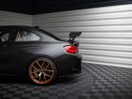 Maxton Design Carbon Spoiler With External Brackets Uprights + LED BMW M2 F87 - CF-BM-M2-F87-WING5-EXT-245-P+LED - Image 16